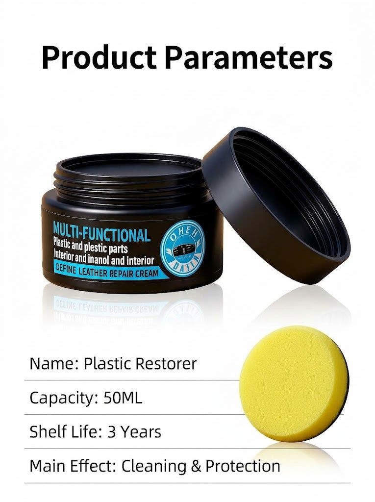 ⏳Last Day Sale 50% OFF💥🔥BUY 1 GET 1 FREE🏆Leather and Plastic Care and Repair Cream
