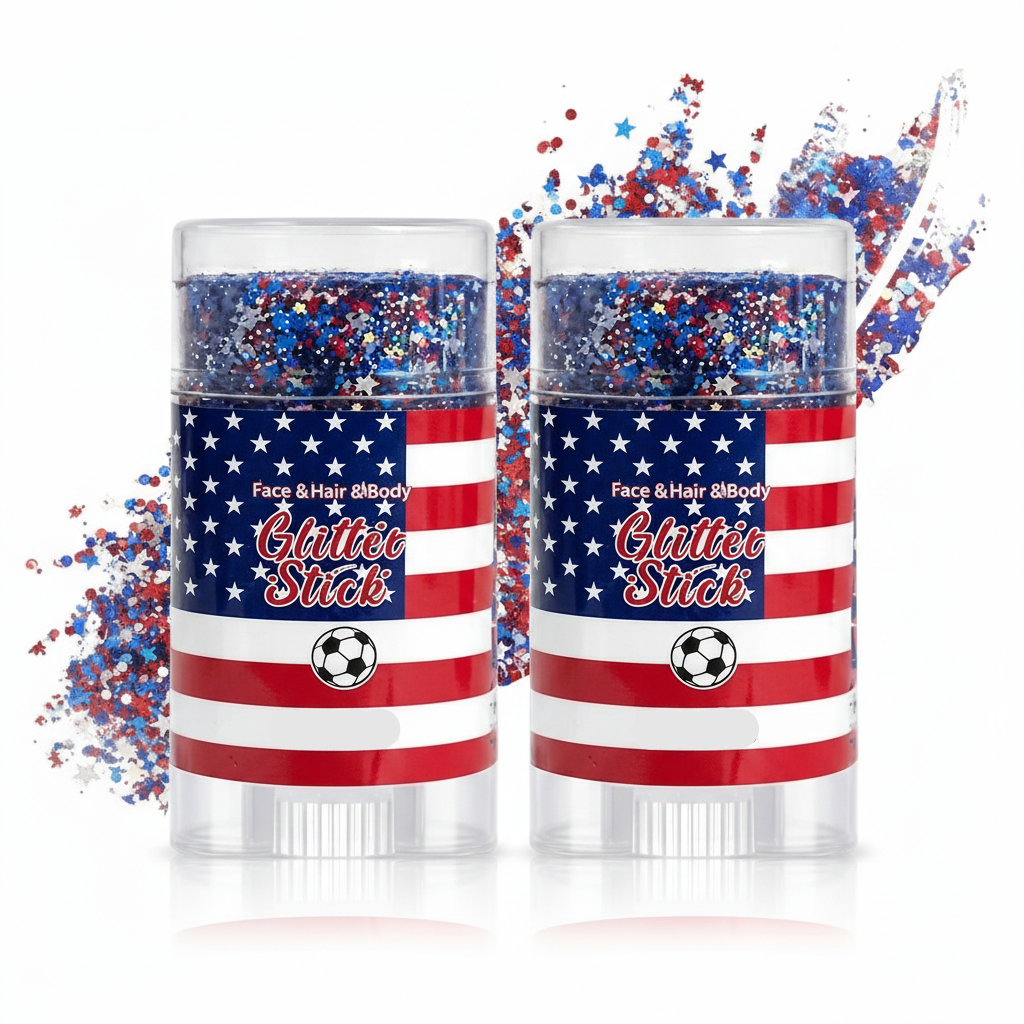 💥50%OFF🦅4th of July Glitter Stick✨Red, White & Blue Body & Hair Sparkle