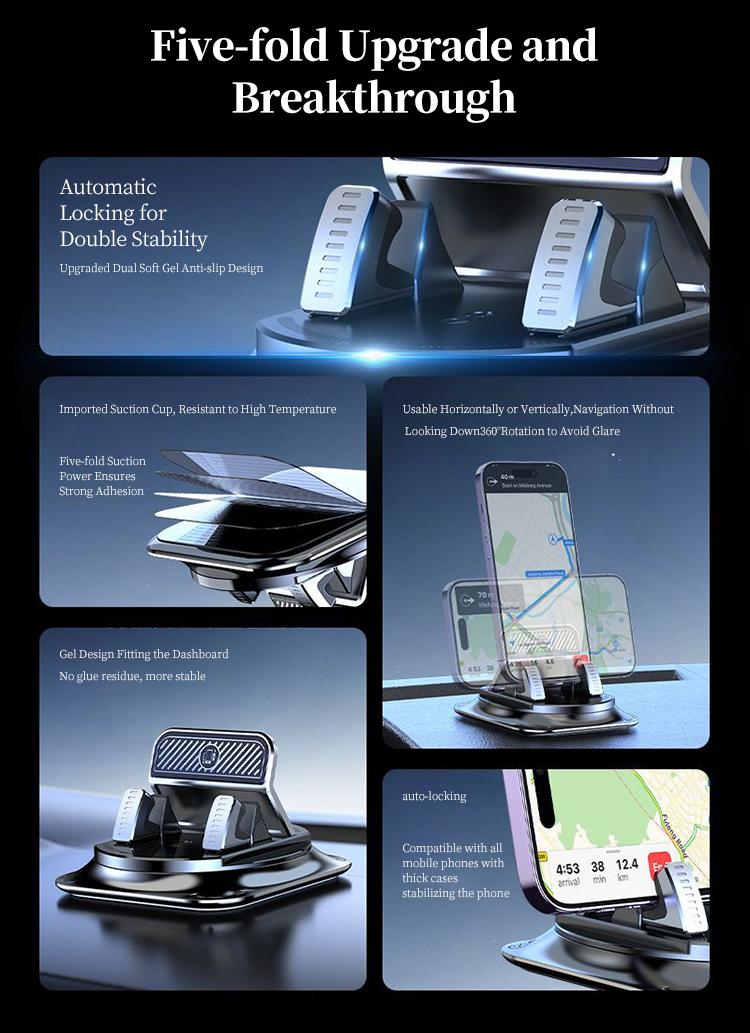 🔥58%OFF🚗Car Navigation Mount, Multi-Functional Car Mount, 360° Rotatable and Adhesive