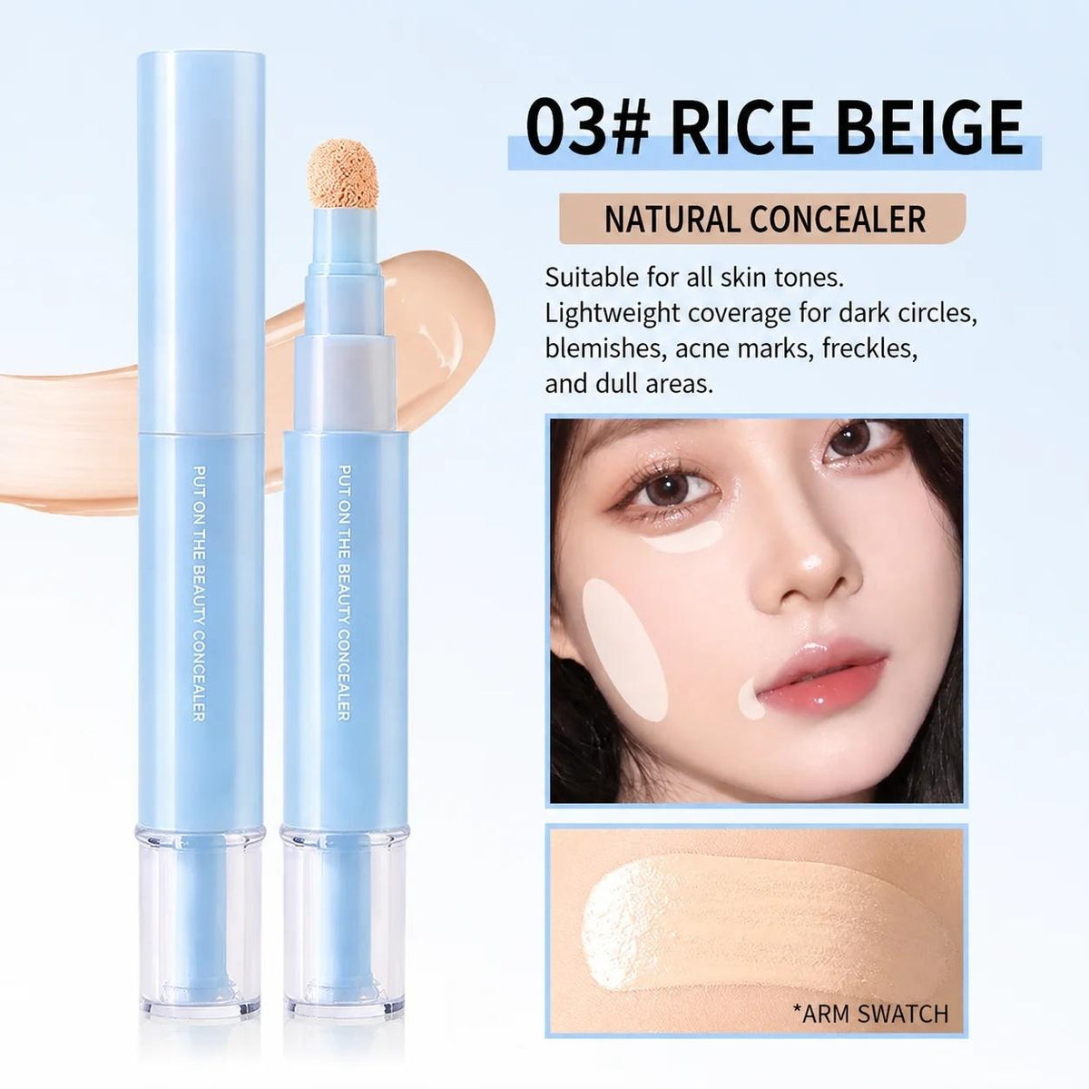 📢 50% off-BUY MORE SAVE MORE✨ 2-in-1 Foundation & Concealer Pen – Smooth Buildable Coverage