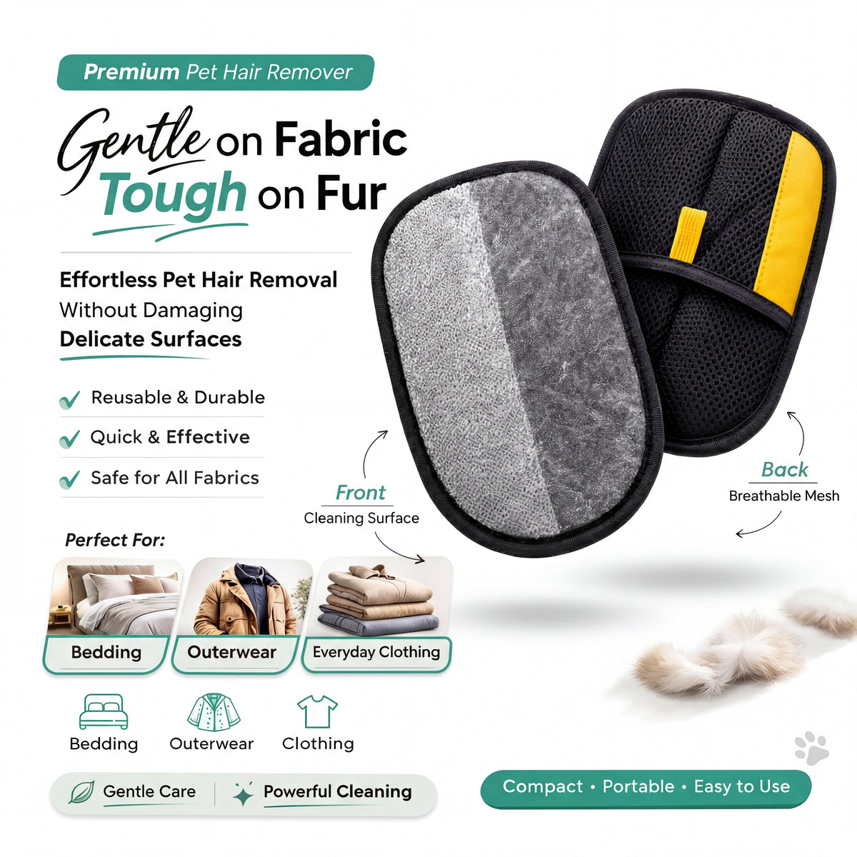 🔥🧤50% Off for a Limited Time! ✨Electrostatic Pet Hair Removal Glove