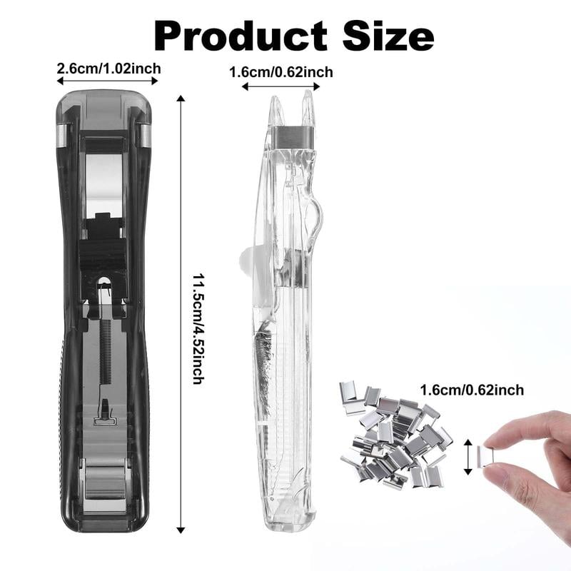 🔥50% OFF✨Portable Binder Clip Stapler - Includes 50 reusable clips