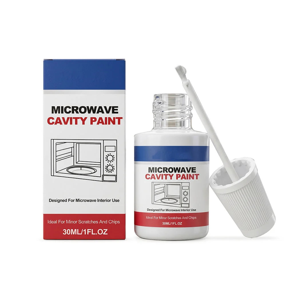 🍽️🔥White coating for microwave oven interiors (includes brush)