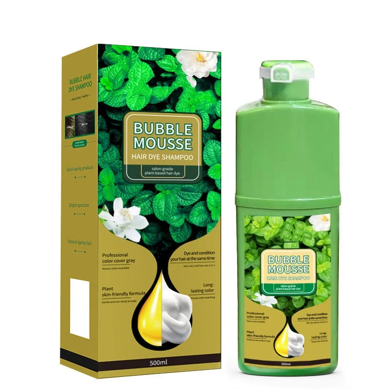 🌿💇♀️500ML Long-Lasting Plant-Based Foam Hair Dye