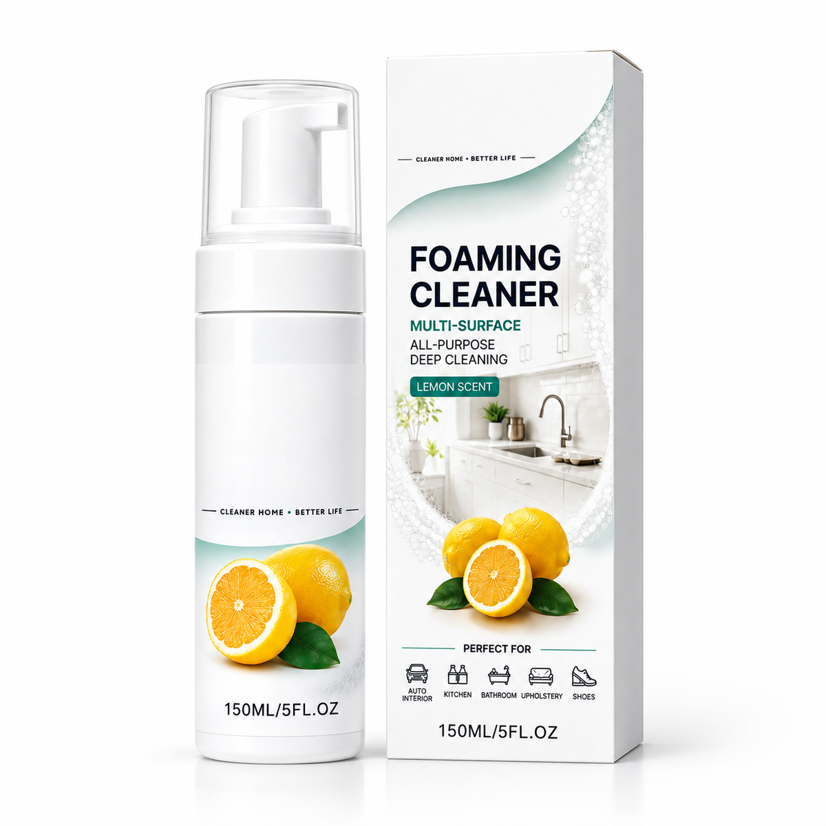 ⏳Buy one get one free for a limited time⏰Multi-Surface Foaming Cleaner