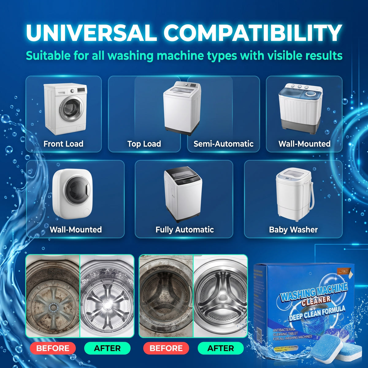 🔥LAST DAY SALE 50% OFF 🔥 Washing machine cleaner