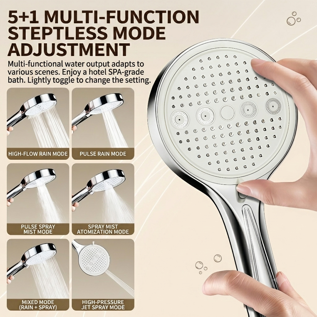 🔥🔥50%off🚿2026 upgraded booster high-flow shower head set with filter for bathroom bathing