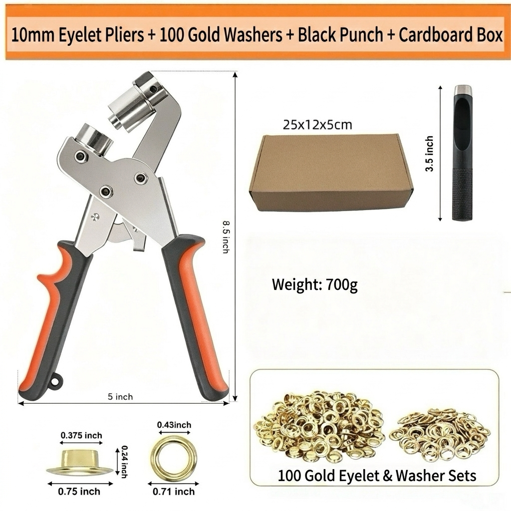 🛠️ ✨ Eyelet Pliers Set