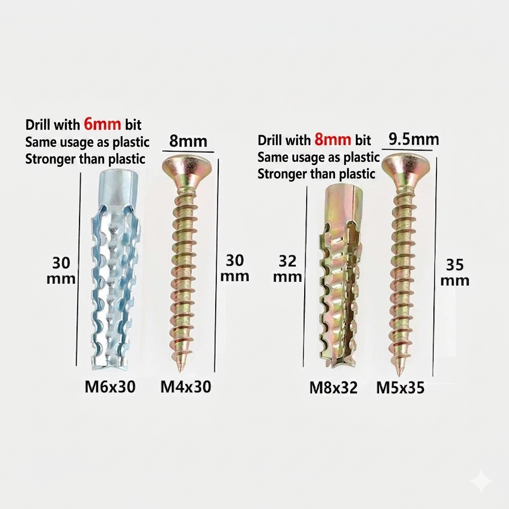 🔥50%off Serrated Metal Expansion Anchors for Concrete & Light Brick