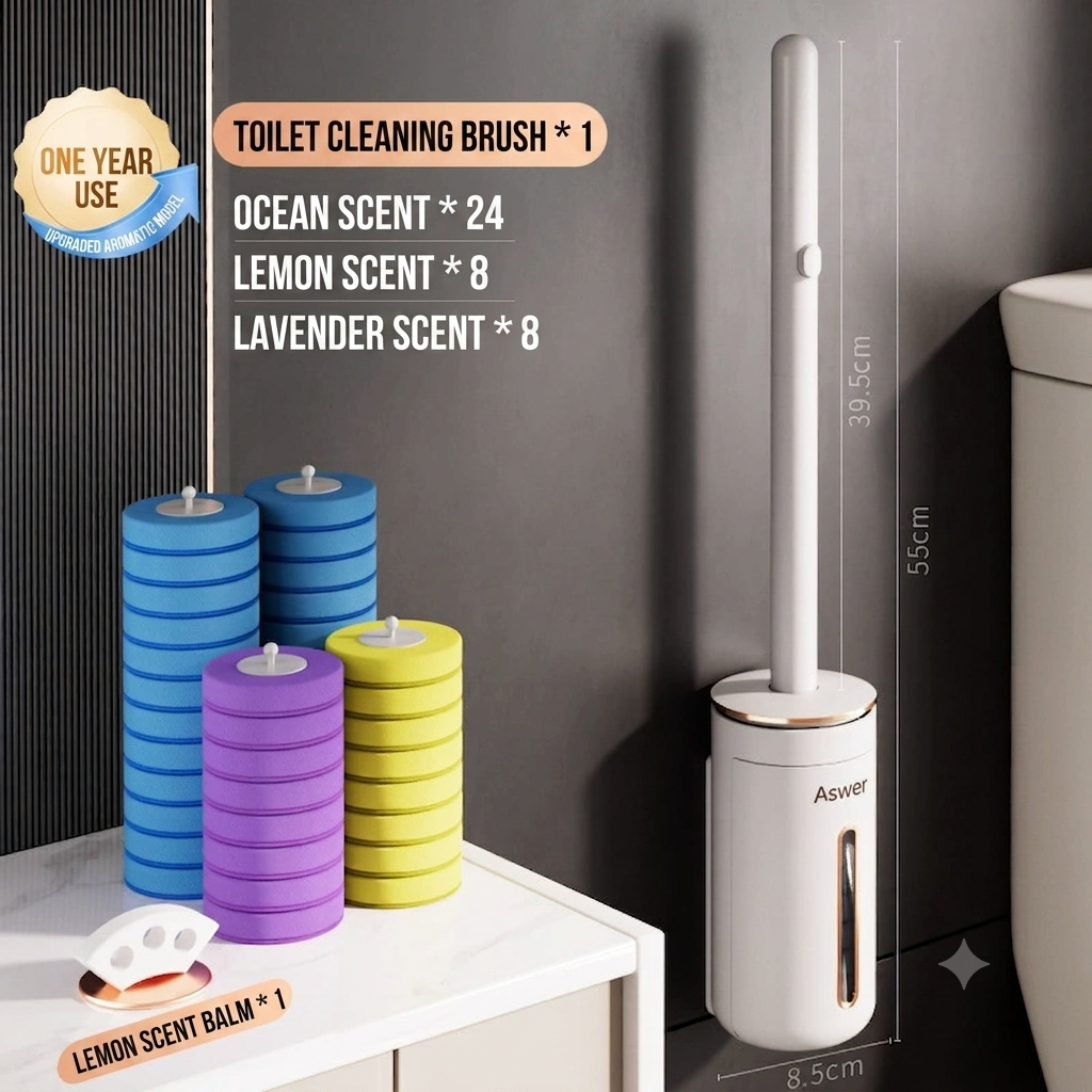 🥳2026 HOT SALE🥳💞50K+ SOLD!🚽💦Hands-Free Cleaning Gadget🧽Disposable toilet cleaning tool💦