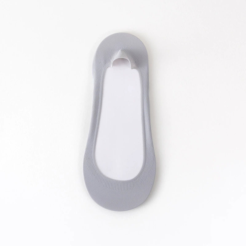 Cushioned No-✨50%off 🧦Show Socks for Women | Non-Slip Ice Silk Invisible Boat Socks with Double Sponge Footpads