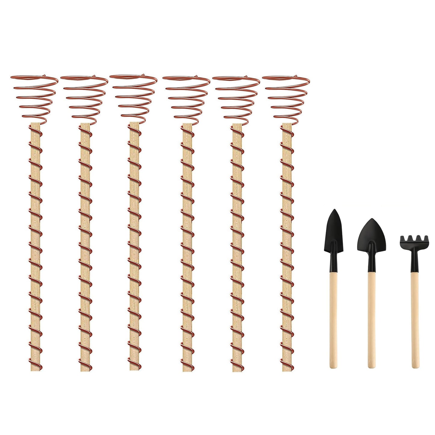 🔥Last Day Sale 50% OFF-Copper Spiral Antenna Plant Stakes🌻🌻
