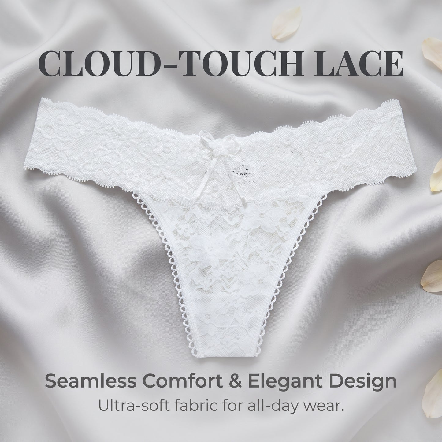 ✨Buy 1 Get 1 Free✨Women's thin, breathable, seamless thong panties with sexy lace, hollow-out cross straps and bikini design