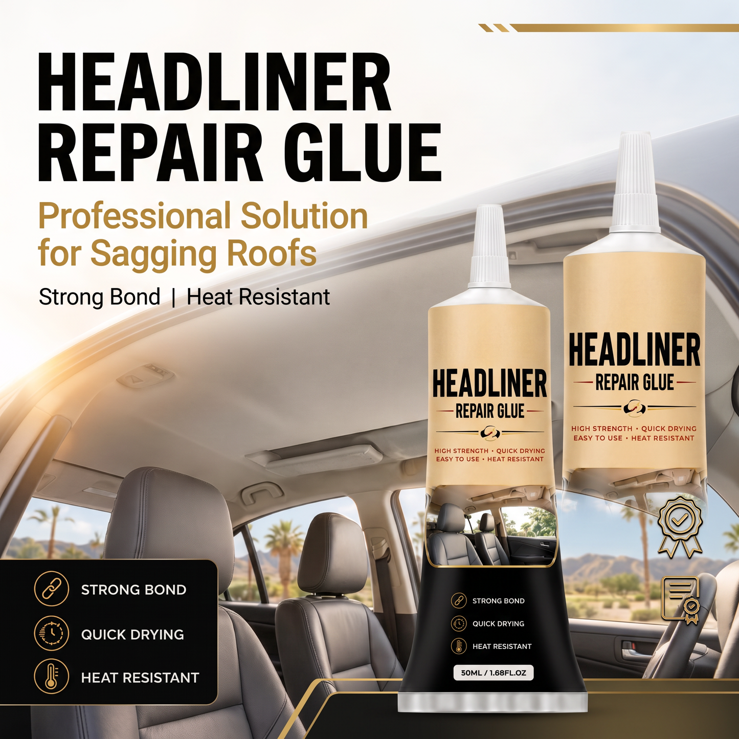 π₯ Today Only! Buy 1 Get 3! π Car Headliner Repair Glue