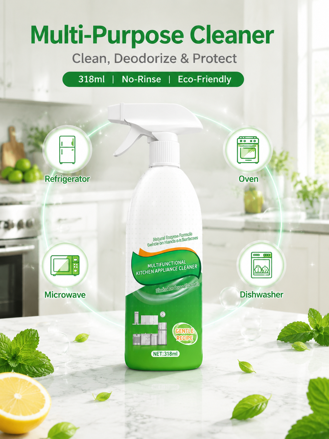 🔥50%OFF🔥Highly effective kitchen cleaner that removes dirt, grease buildup, and stains in seconds.