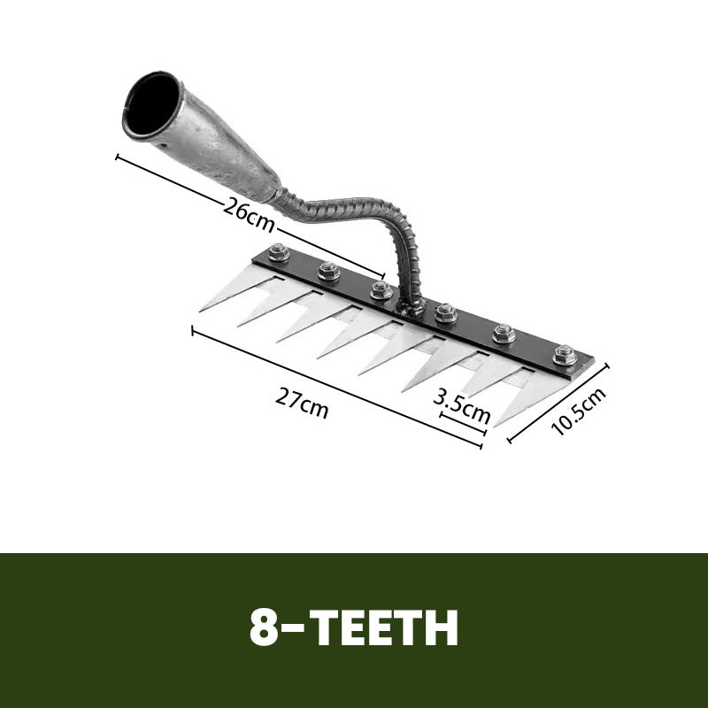 🌿 50% OFF NOW! 🧤 5/6/7/8 Weed Rakes with Carbon Steel Garden Tines – Durable, Ergonomic Grip & Efficient Weeding 🌱