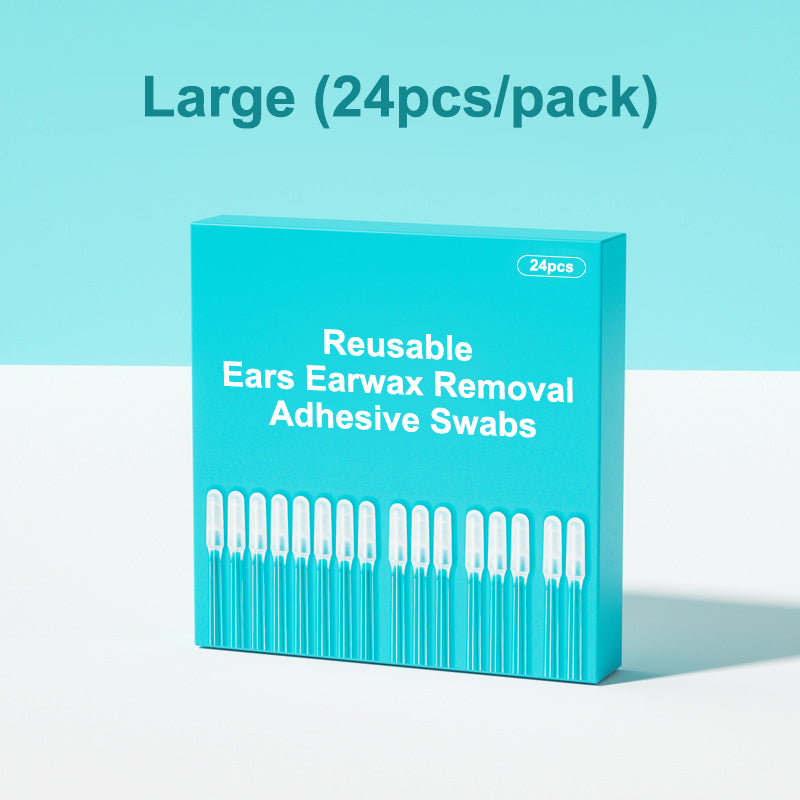 👂 Reusable Earwax Removal Adhesive Swabs – Easy & Mess-Free Ear Cleaning