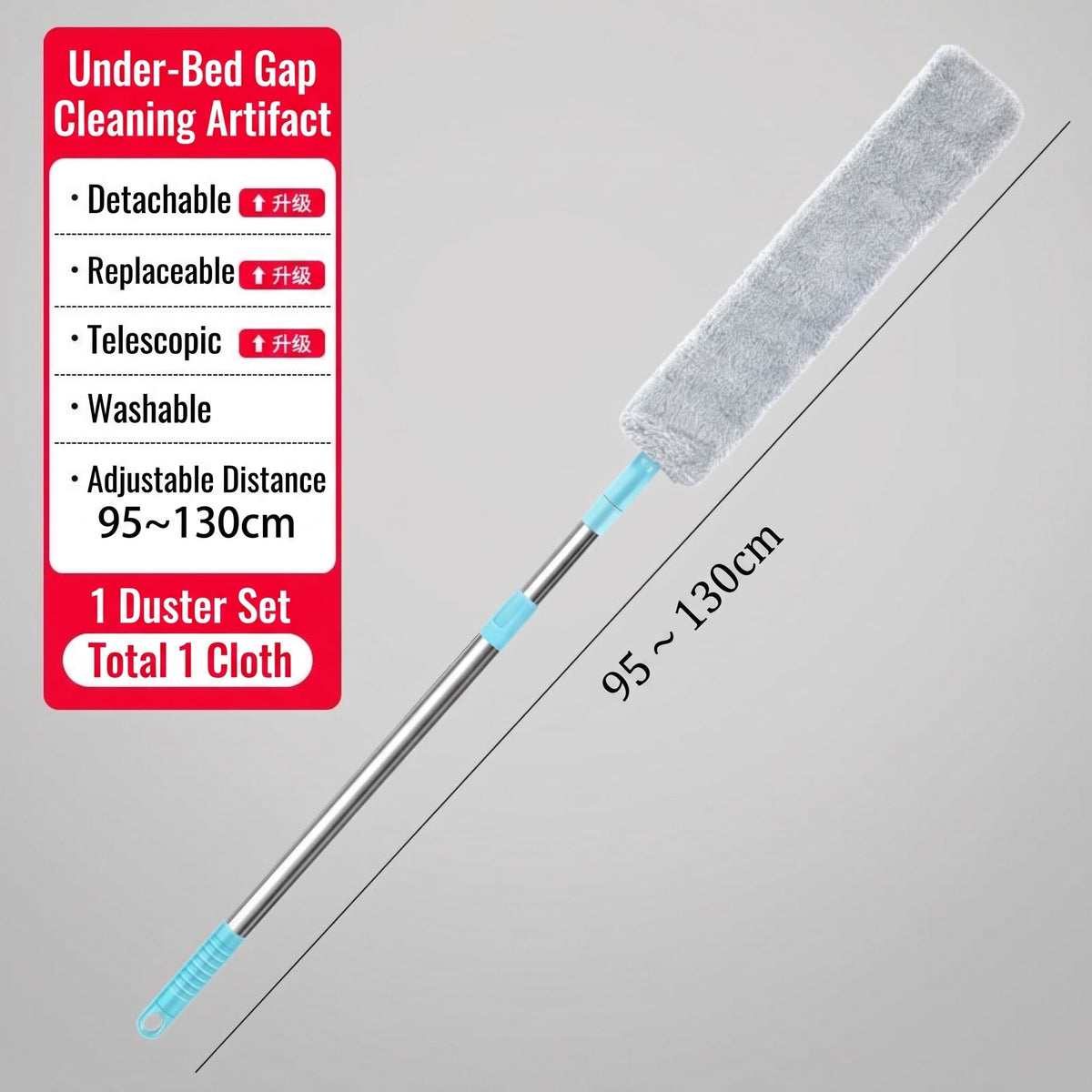 🔥Limited-time 50% off🧹Bendable Washable Microfiber Dust Brush, Hard To Reach Furniture Gaps🧼
