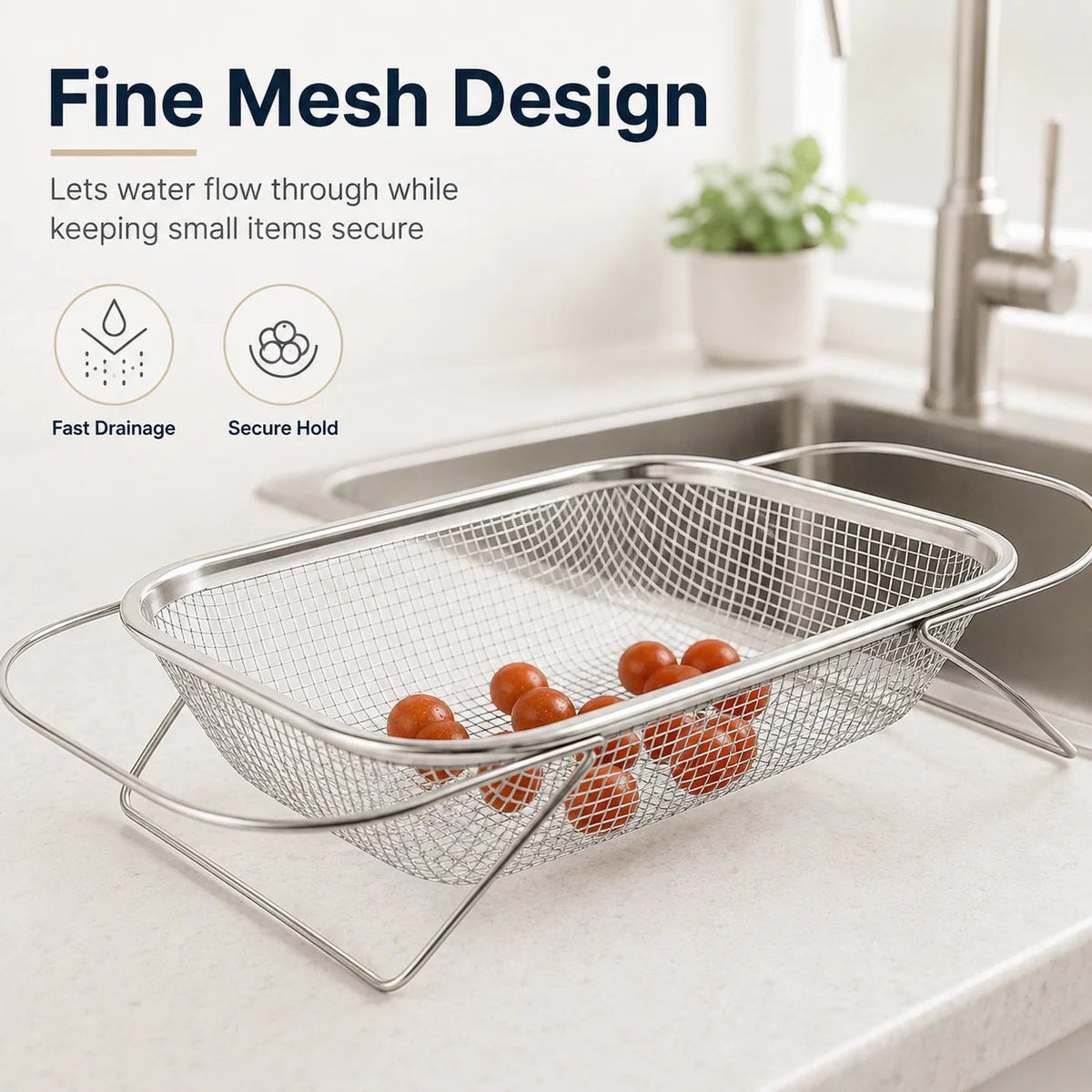 🎉💦 Expandable Over-the-Sink Strainer Basket