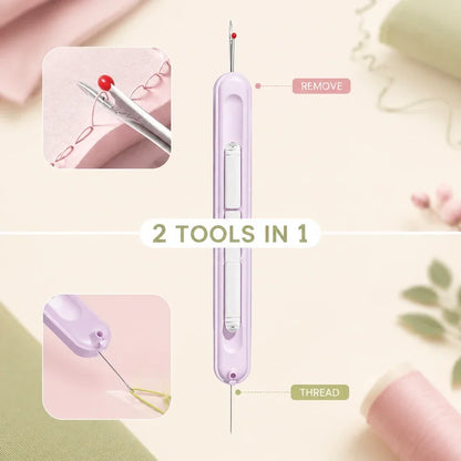 🎉Buy 1 Get 1 Free🎁🧵2-in-1 Needle Threader & Retractable Seam Ripper Tool