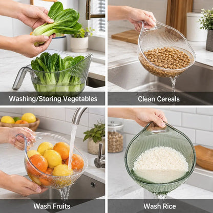 🔥HOT SALE🔥Multi-Functional Rice Strainer with Handle
