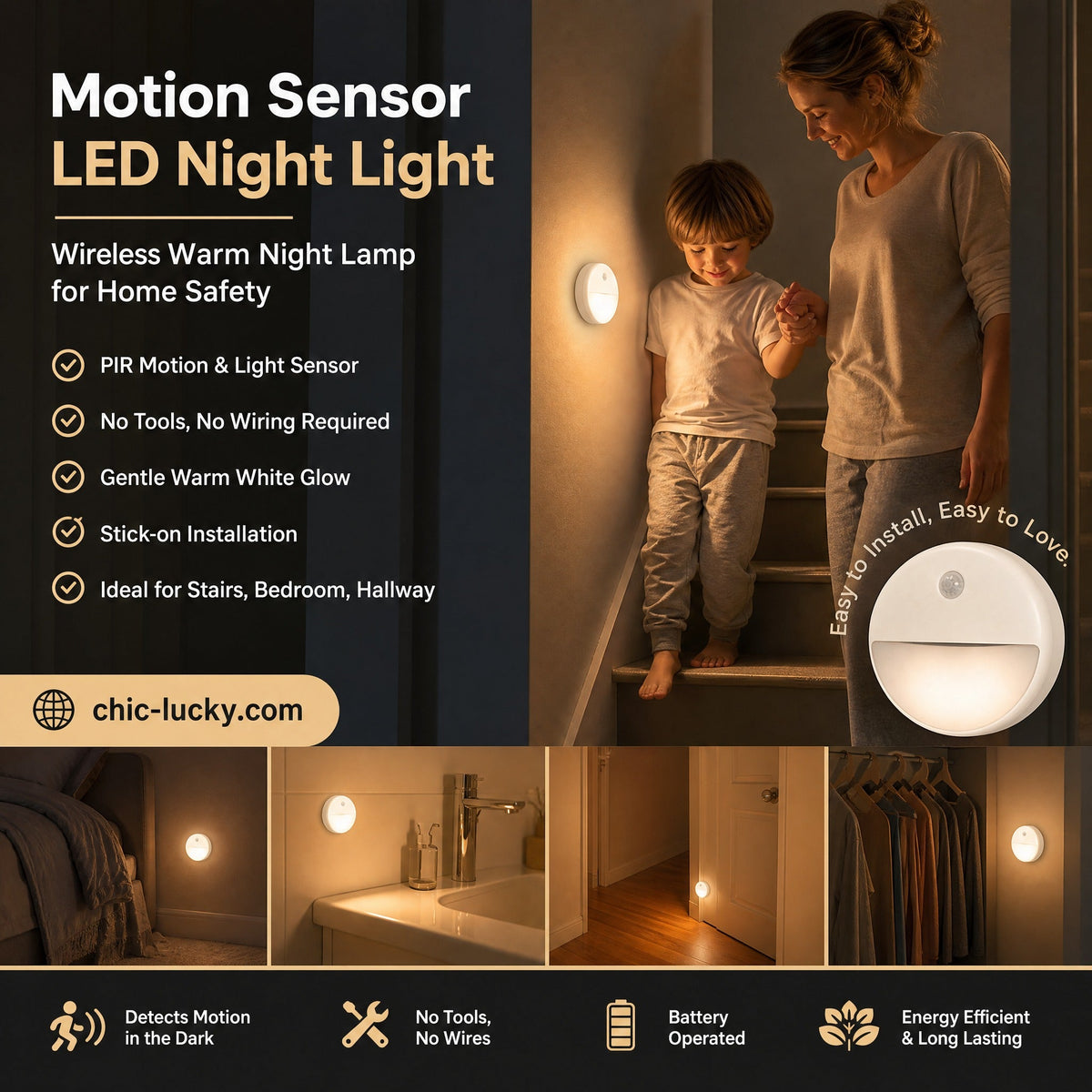 🎄Biggest Christmas Sale 50% OFF⏳Energy-Efficient LED Motion Sensor Light