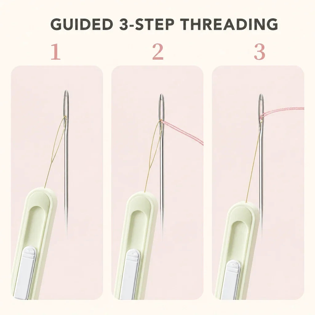 🎉Buy 1 Get 1 Free🎁🧵2-in-1 Needle Threader & Retractable Seam Ripper Tool