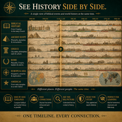 🎁Synchronological History Chart Biblical & World Events