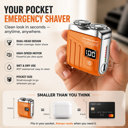 🔥Limited-time 50% off✨🧲Mini Pocket Electric Shaver