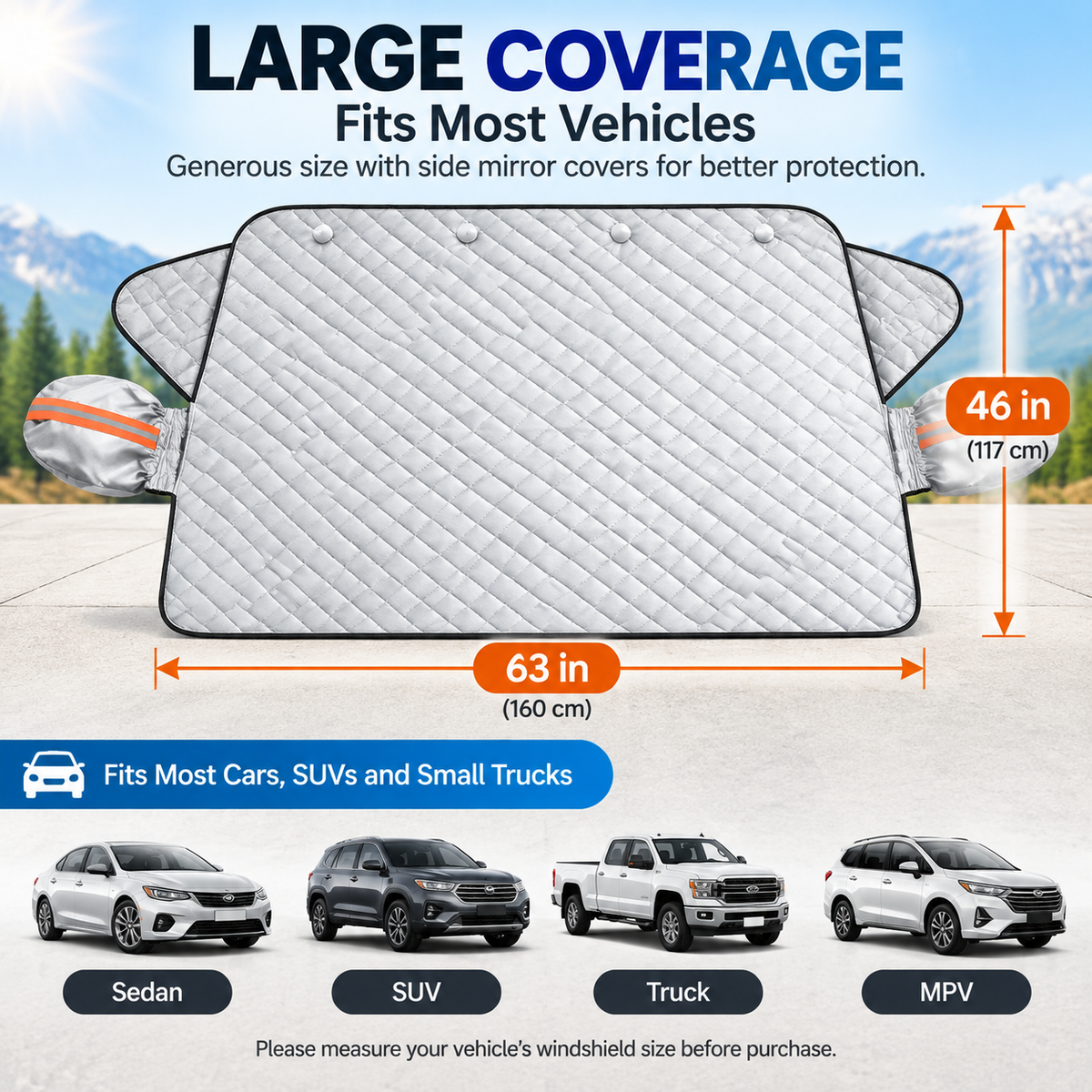 🚗 Magnetic Windshield Cover Windshield Anti-Snow & Anti-Frost Cover