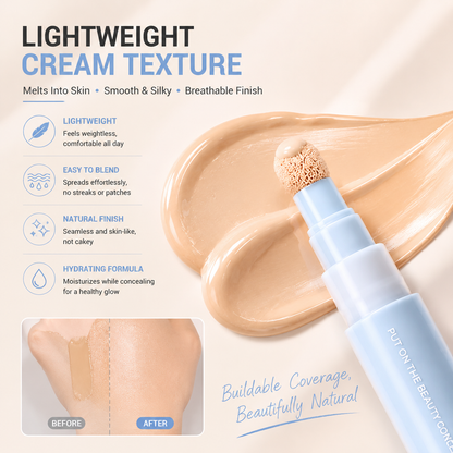 📢 50% off-BUY MORE SAVE MORE✨ 2-in-1 Foundation & Concealer Pen – Smooth Buildable Coverage