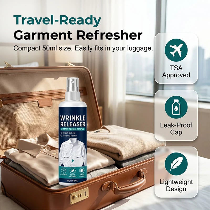 👔 Wrinkle-removing spray for clothes – No ironing required