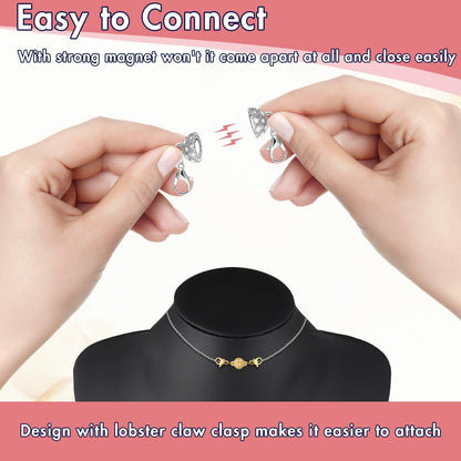 🔥12/24pcs Magnetic Necklace Clasps and Closures Necklace Clasps