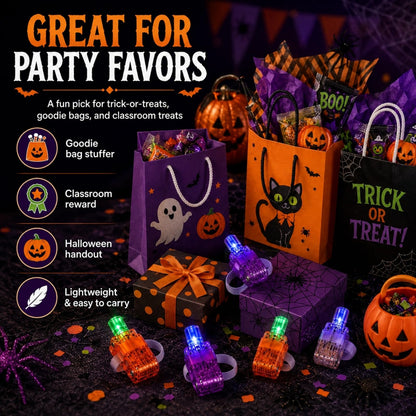👻🔦 12PCS Halloween Finger Projection Lights