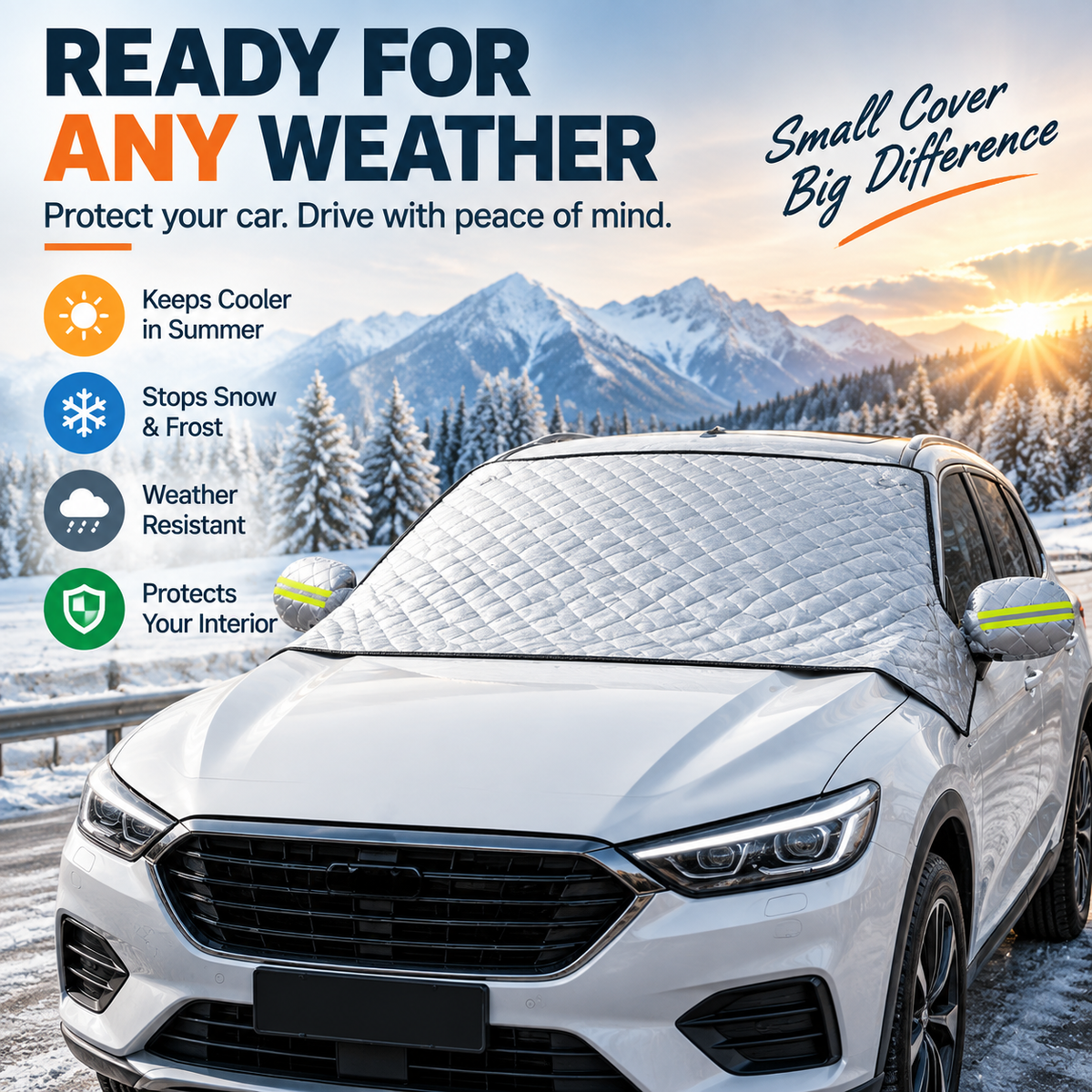 🚗 Magnetic Windshield Cover Windshield Anti-Snow & Anti-Frost Cover