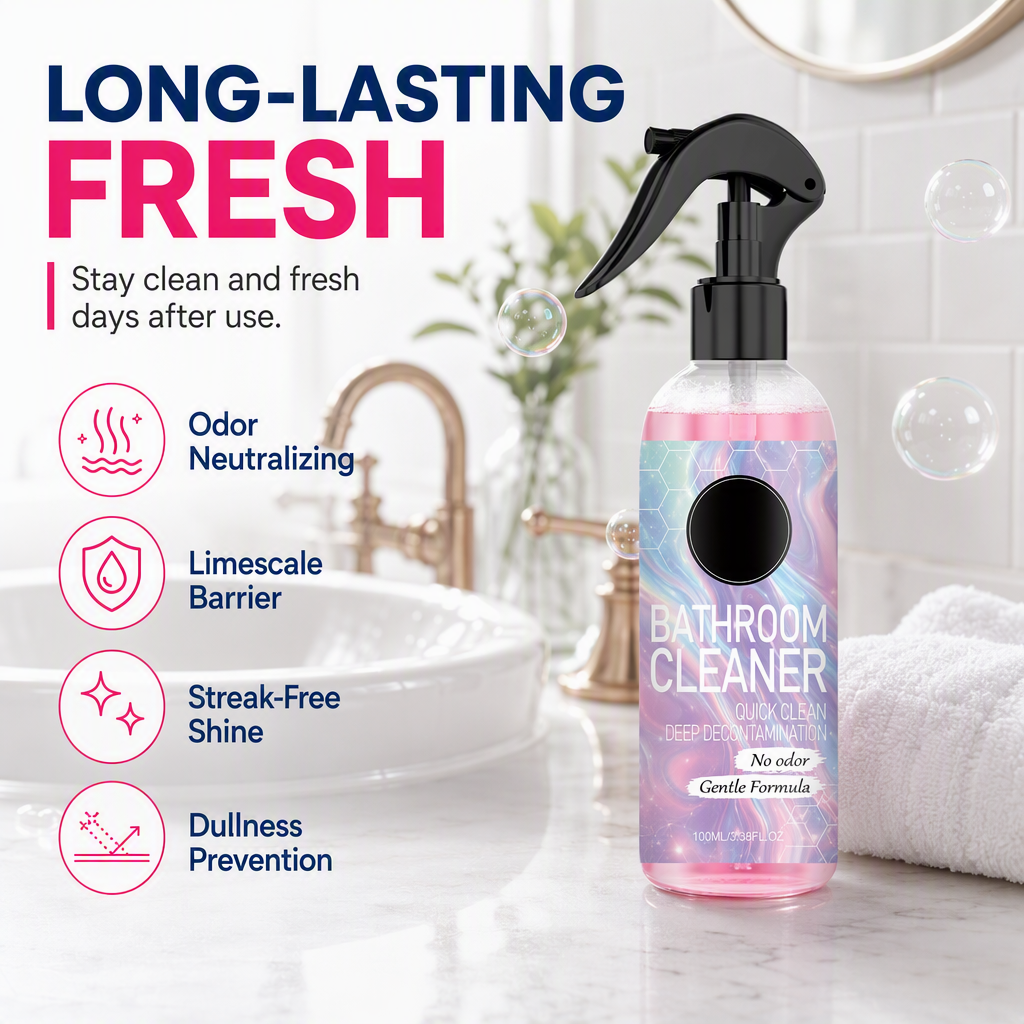 💗LAST DAY SALE 50% OFF🛁Multi-Surface Bathroom Cleaner for Mold & Limescale