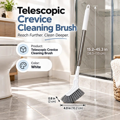 💥Buy 1 Get 1 Free🧼Adjustable Length Stainless Steel Telescopic Long Handle Crevice Cleaning Brush
