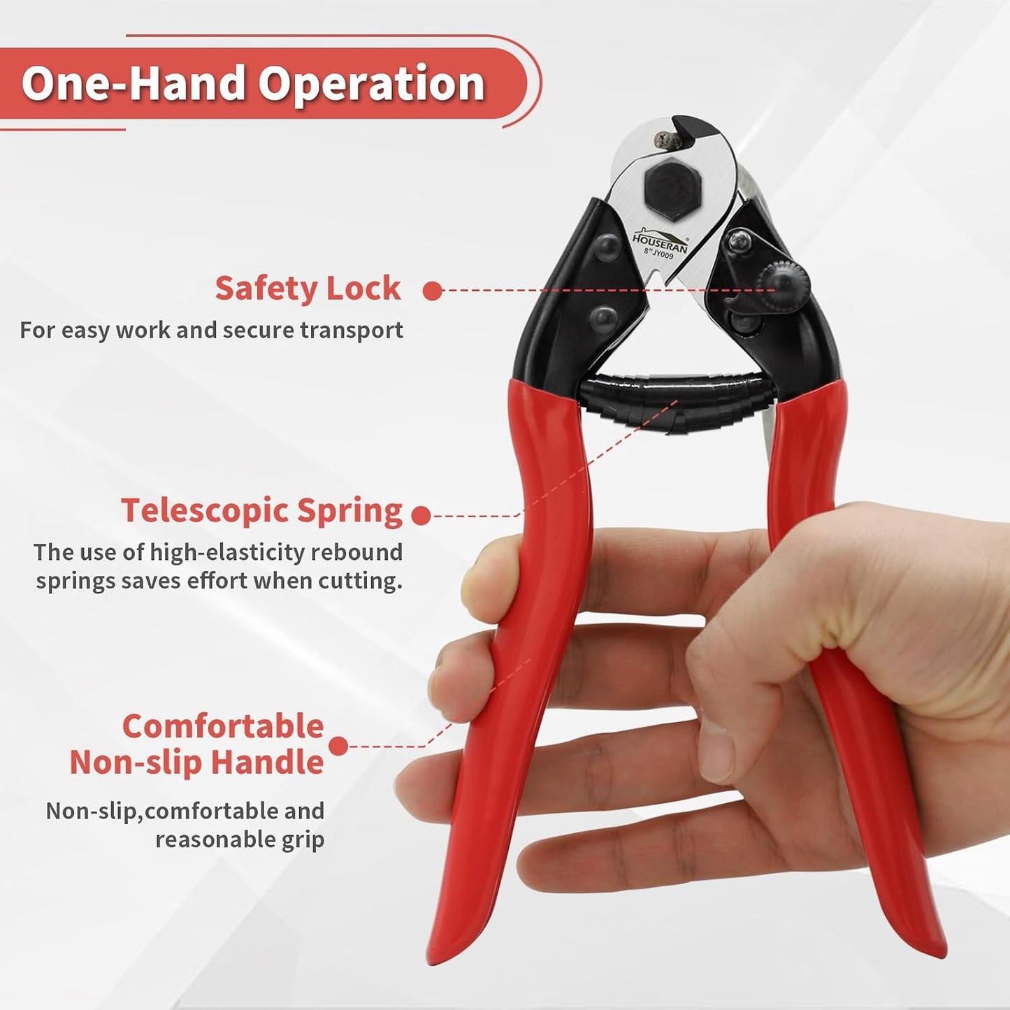 🗜️🧰8-inch wire rope cutters
