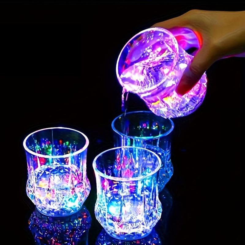 🍻Buy 1 Free 1✨Multicolor Liquid Activated LED Light Up Glowing Wine Glasses Cups