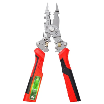 💥New products in 2026🔥16-in-1 Wire Stripping Pliers, Rechargeable Wire Strippers Tool with Voltage Tester&Alarms, Detectable 12-250V, Heavy-Duty Electrical Pliers&Wire Cutters