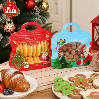 🎅LAST DAY SALE🎄Bestseller Self-Sealing Christmas Candy and Cookie Bags🍪Festive Self-Seal Treat Bags
