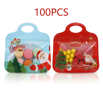 🎅LAST DAY SALE🎄Bestseller Self-Sealing Christmas Candy and Cookie Bags🍪Festive Self-Seal Treat Bags