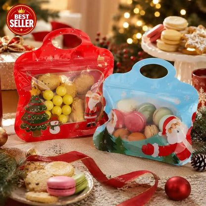 🎅LAST DAY SALE🎄Bestseller Self-Sealing Christmas Candy and Cookie Bags🍪Festive Self-Seal Treat Bags