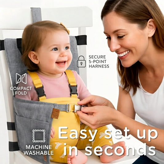 🔥Hot Selling🔥 Foldable portable baby high chair strap
