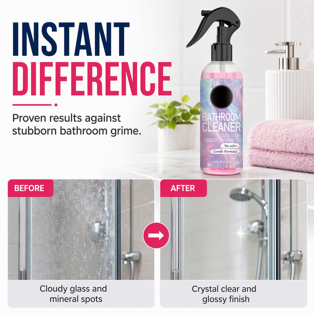💗LAST DAY SALE 50% OFF🛁Multi-Surface Bathroom Cleaner for Mold & Limescale