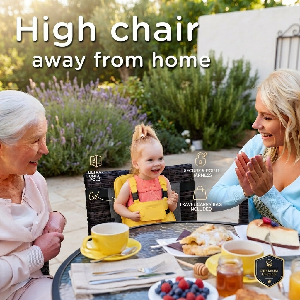 🔥Hot Selling🔥 Foldable portable baby high chair strap