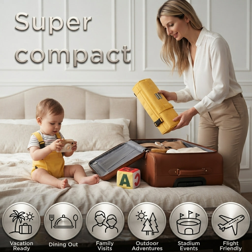 🔥Hot Selling🔥 Foldable portable baby high chair strap