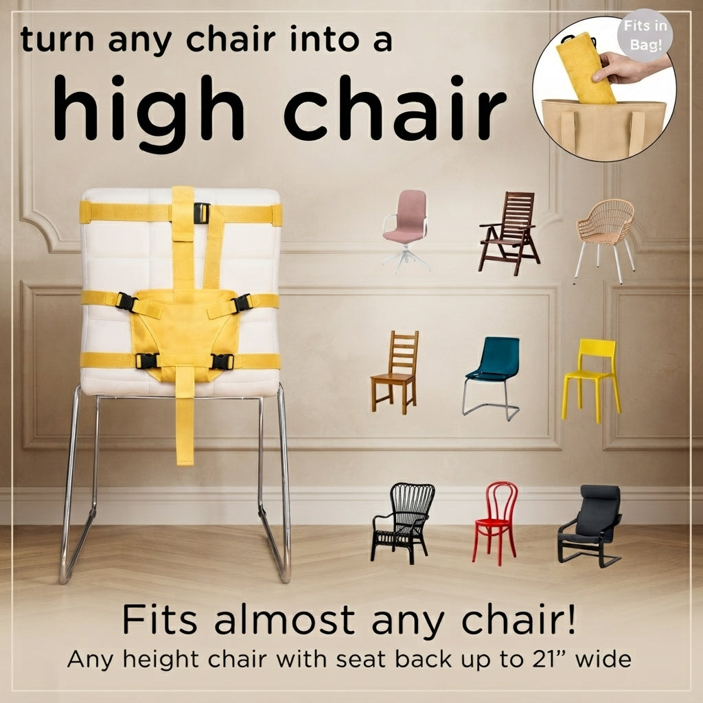 🔥Hot Selling🔥 Foldable portable baby high chair strap