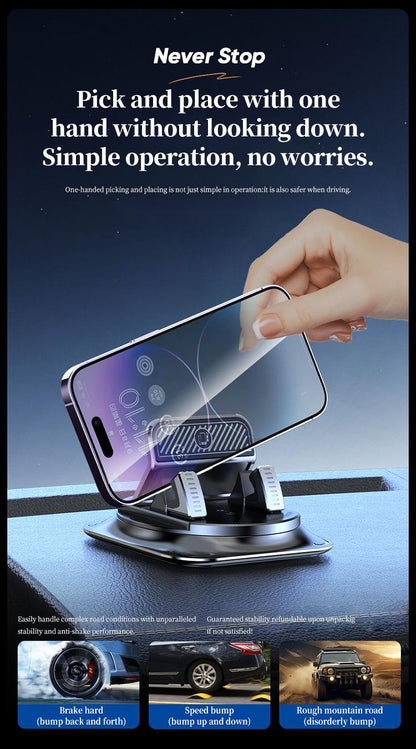 🔥58%OFF🚗Car Navigation Mount, Multi-Functional Car Mount, 360° Rotatable and Adhesive
