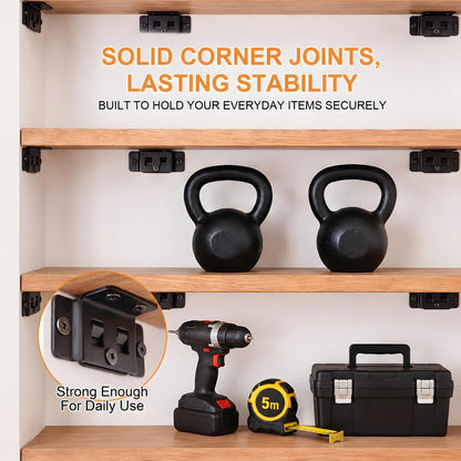 🏆Limited Time Sale 50% OFF ⏰2-in-1 iron clip - corner bracket shelf support cabinet corner bracket